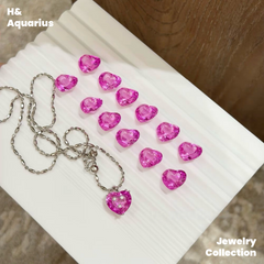 Pendant: 925 Silver & Zirconia Berry Sweetheart Charm - Handmade Luxury Pendant with Clasp