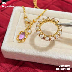 925 Silver & Zirconia Dewdrop Halo Band Ring - Gold Plated Minimalist Statement Stackable Ring