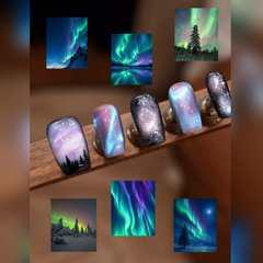 【In Stock】Nordic Aurora Nails 🌌💚✨