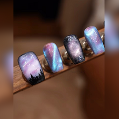 【In Stock】Nordic Aurora Nails 🌌💚✨