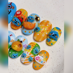 【Custom Order】Vintage Qoo Wearable Nails 🧃💧✨