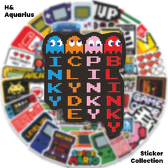 50 pcs Nintendo game switch elements nostalgic stickers luggage creative waterproof phone case travel suitcase stickers