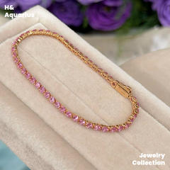 925 Silver & Zirconia Tennis Bracelet - Minimalist Luxury Everyday Chain for Women