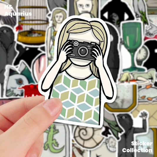 60pcs Rusty Lake Game Stickers - Indie Cartoon Decals for Phone Case Laptop DIY Waterproof