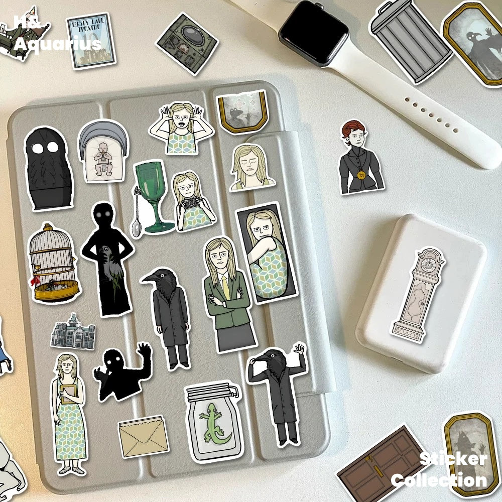 60pcs Rusty Lake Game Stickers - Indie Cartoon Decals for Phone Case Laptop DIY Waterproof