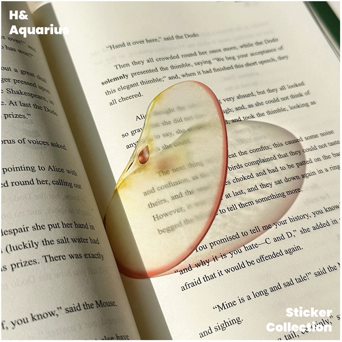 Grape Tomato Apple Acrylic Bookmark - Clear Cute¾«ÖÂ Student Gift Reading Page Marker