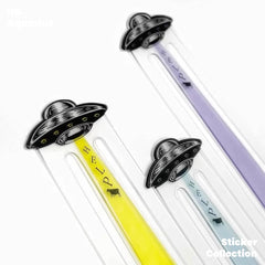 Japan UFO Alien Acrylic Bookmark - Creative Reading Page Marker Desk Decor