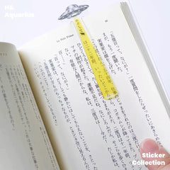 Japan UFO Alien Acrylic Bookmark - Creative Reading Page Marker Desk Decor