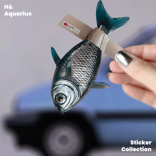 Reflective Car Sticker - Original Salted Fish Tape Fix 3D Waterproof Scratch Cover Decal