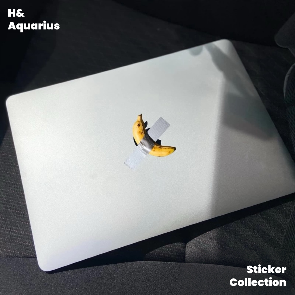 Imported Cast Grade Air-Channel Tech - Banana Art Decal for MacBook Pro Partial Cover Sticker