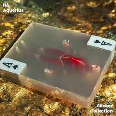 Slice Human Anatomy Playing Cards - Transparent Film Cards for Cardistry Creative Desktop Toy