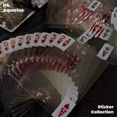 Slice Human Anatomy Playing Cards - Transparent Film Cards for Cardistry Creative Desktop Toy