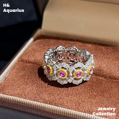 925 Silver & Zirconia Spring Letter Ring - Silver Plated Elegant Lady Style Ring