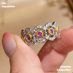 925 Silver & Zirconia Spring Letter Ring - Silver Plated Elegant Lady Style Ring