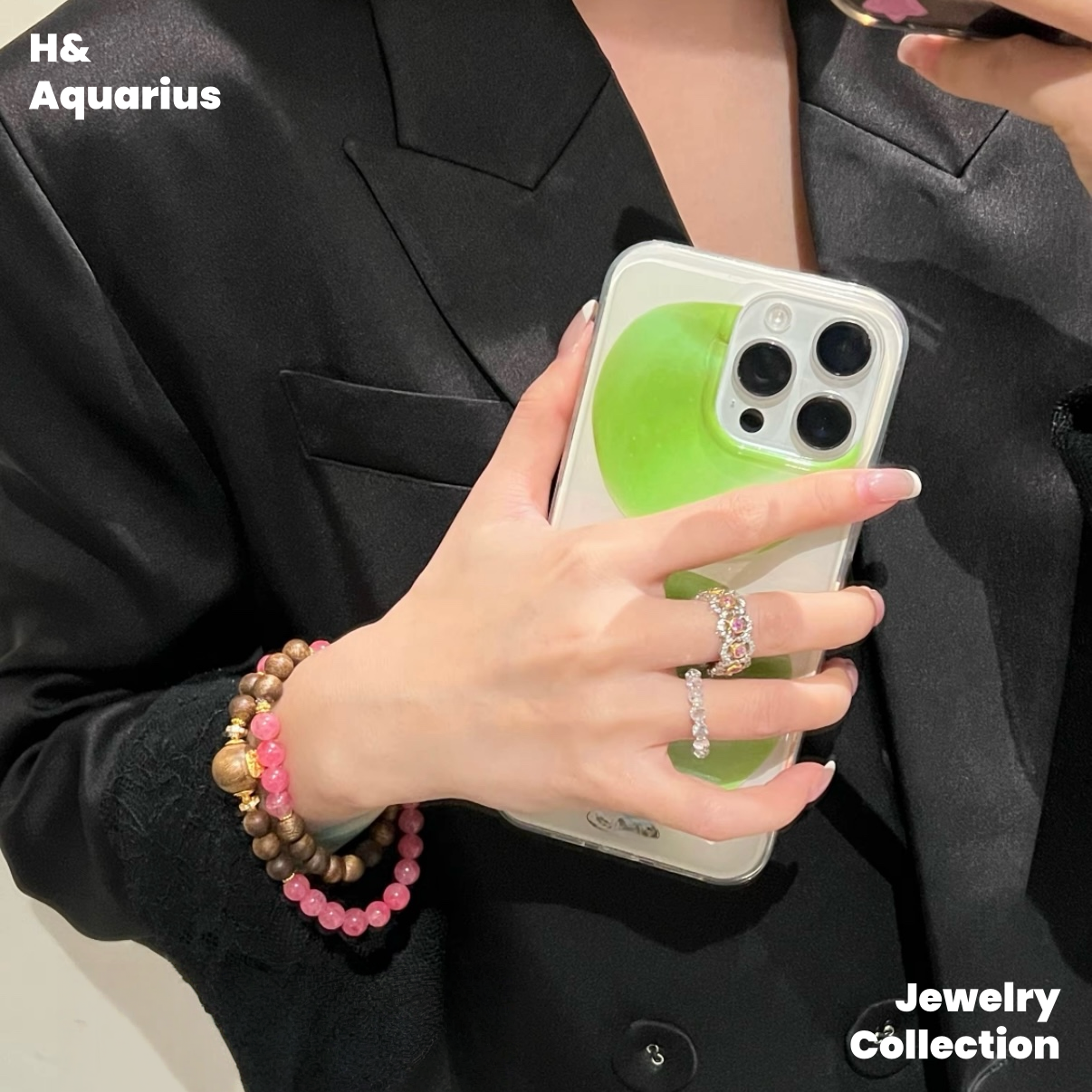 925 Silver & Zirconia Spring Letter Ring - Silver Plated Elegant Lady Style Ring