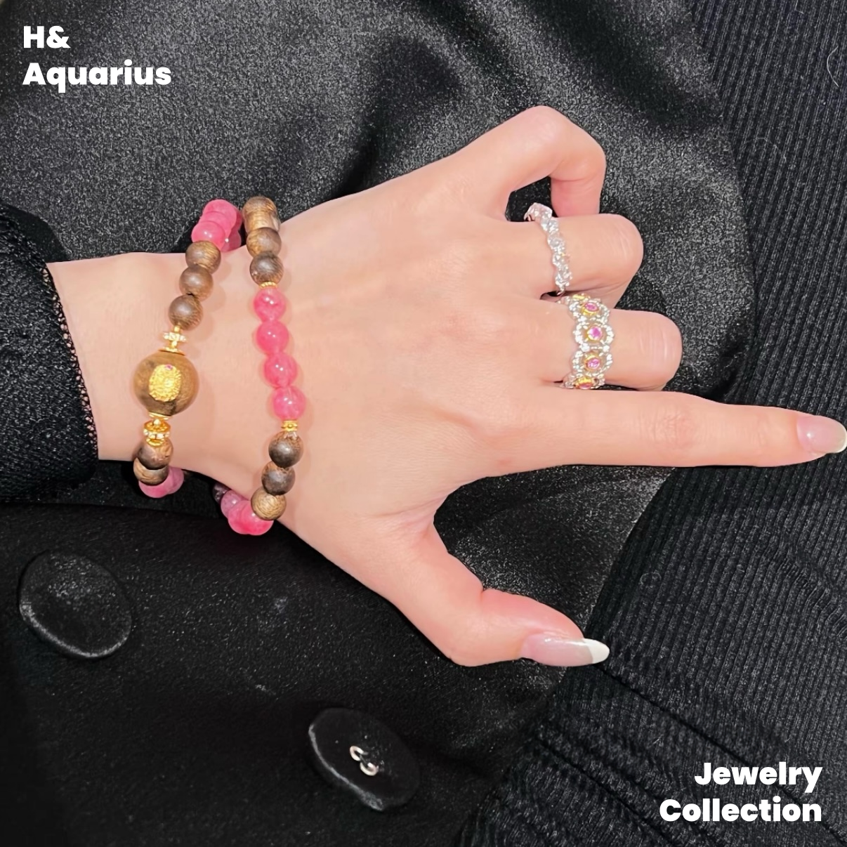 925 Silver & Zirconia Spring Letter Ring - Silver Plated Elegant Lady Style Ring