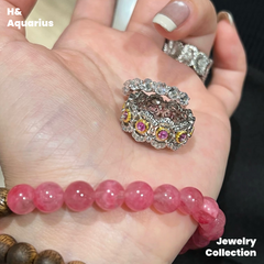 925 Silver & Zirconia Spring Letter Ring - Silver Plated Elegant Lady Style Ring