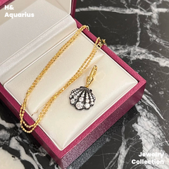 Pendant: 925 Silver & Zirconia Bubble Shell Necklace - Handmade Versatile Luxury Chain