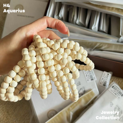 Cream Elephant Bracelet - Chinese Ethnic Style Natural Mammoth Bead DIY Jewelry