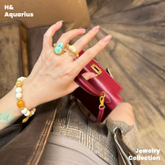 Cream Elephant Bracelet - Chinese Ethnic Style Natural Mammoth Bead DIY Jewelry