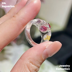 Candy Ring - Natural Rock Crystal Colorful Minimalist Ring for Women