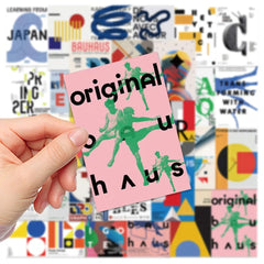 40pcs Bauhaus Avant-Garde Art Poster Stickers - Minimalist Decals for Phone Case Journal Waterproof