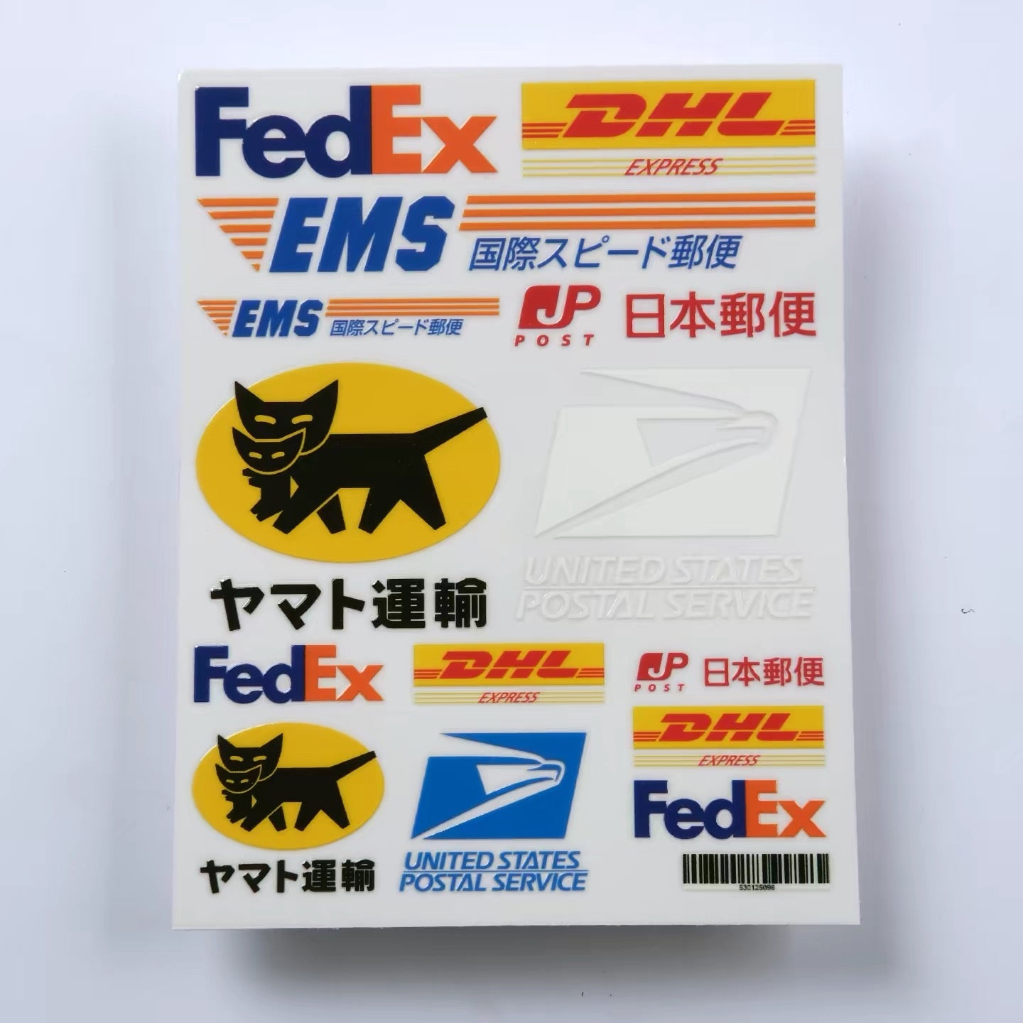 FedEx DHL EMS Stickers - Waterproof Transfer Decals for Laptop Tablet Water Bottle Luggage Helmet
