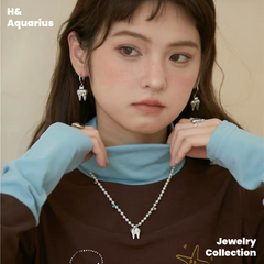 Copper Alloy Happy Cat Life Original Tooth Earrings - Unique Animal Jewelry