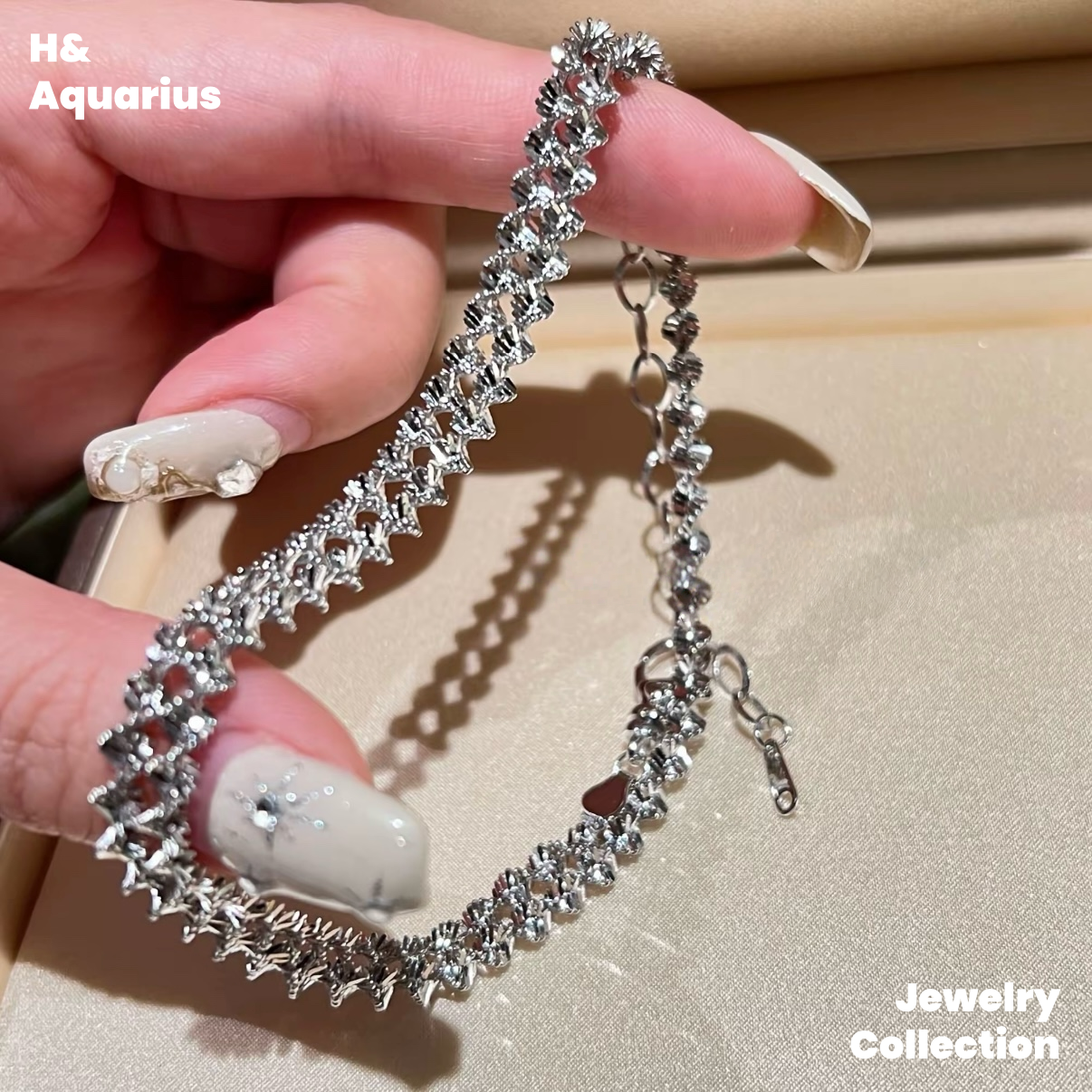 925 Silver Sparkling Galaxy Necklace - Luxury Minimalist Everyday Chain for Women
