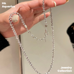 925 Silver Sparkling Galaxy Necklace - Luxury Minimalist Everyday Chain for Women