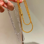 Starlight Textured Chain Necklace