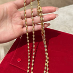 Two-Tone Ripple Twist Necklace