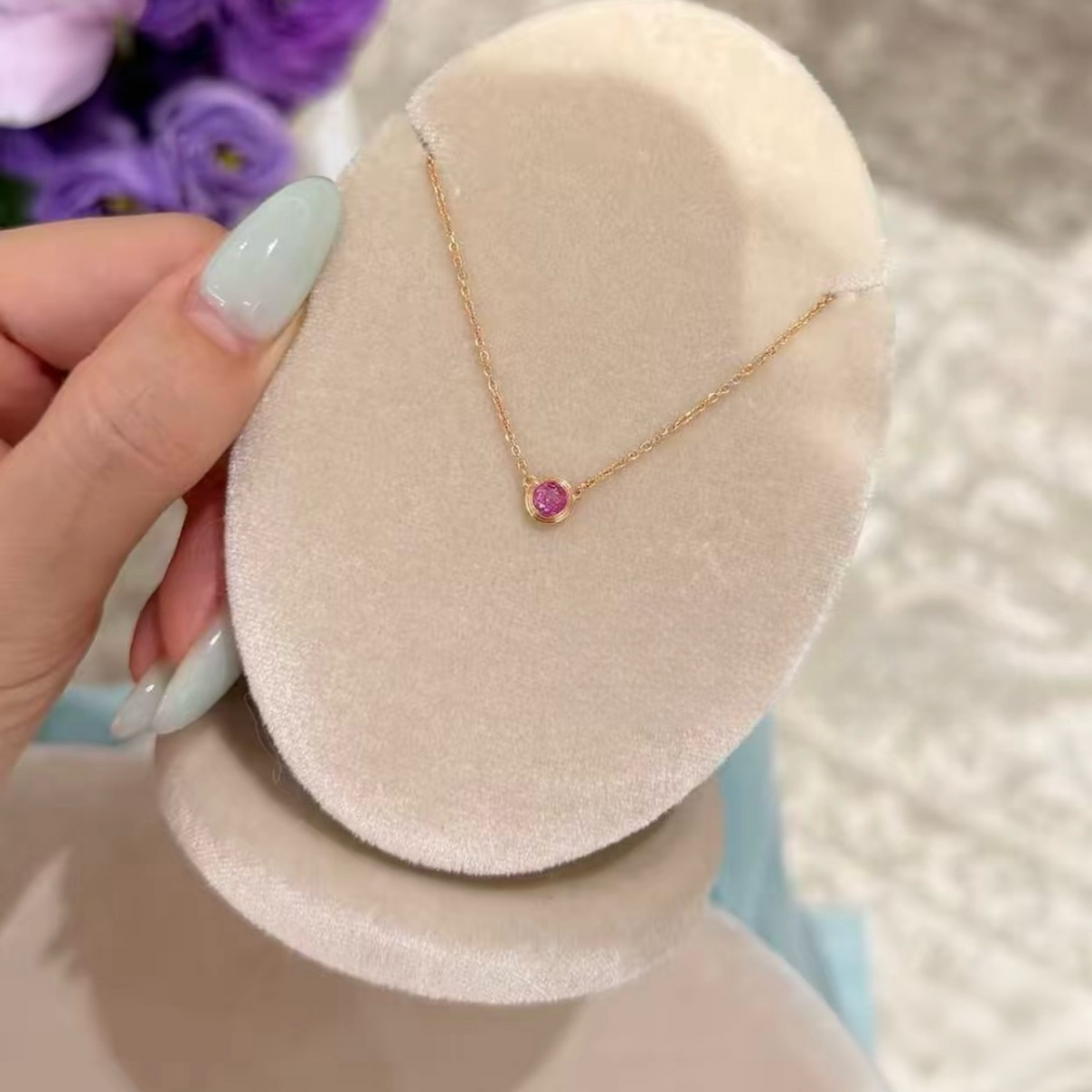 Honey Pink Starlight Necklace