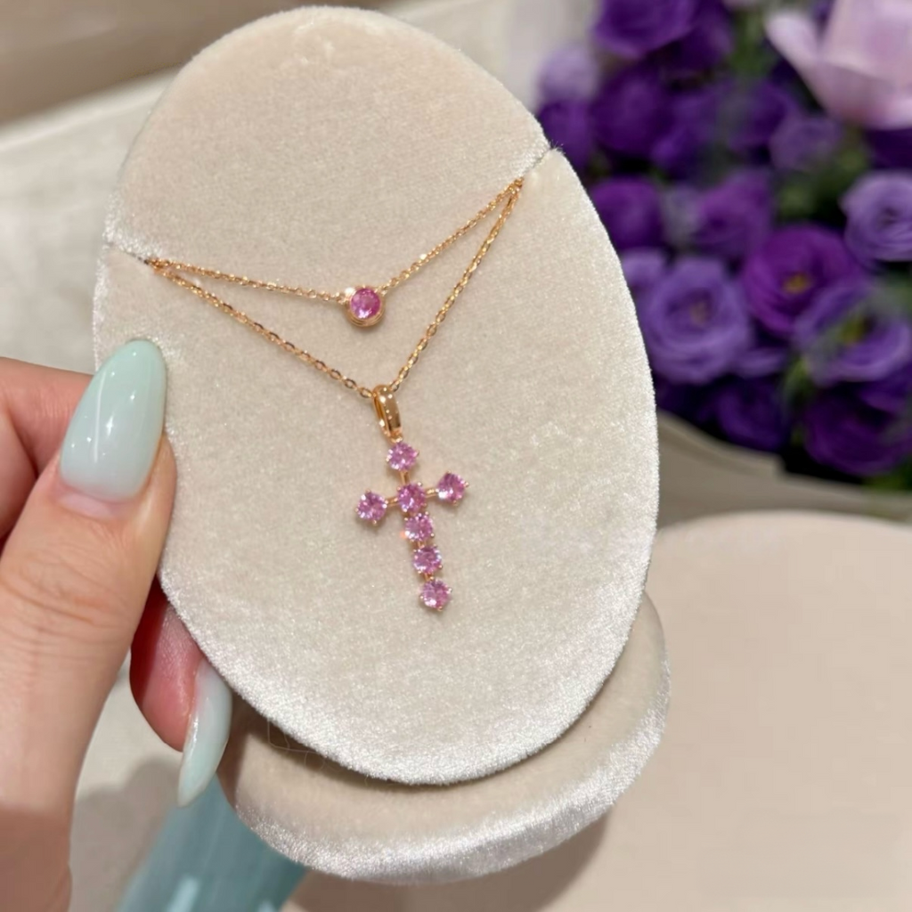 Honey Pink Starlight Necklace