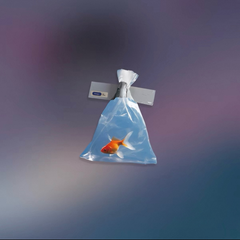 Reflective Sticker - Original Bag of Goldfish Tape Series 3D Waterproof Decal for Car Motorcycle