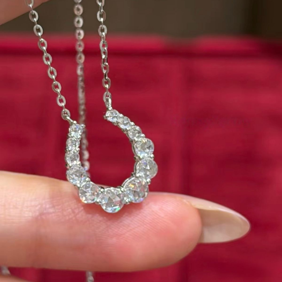 Dewdrop Horseshoe Necklace