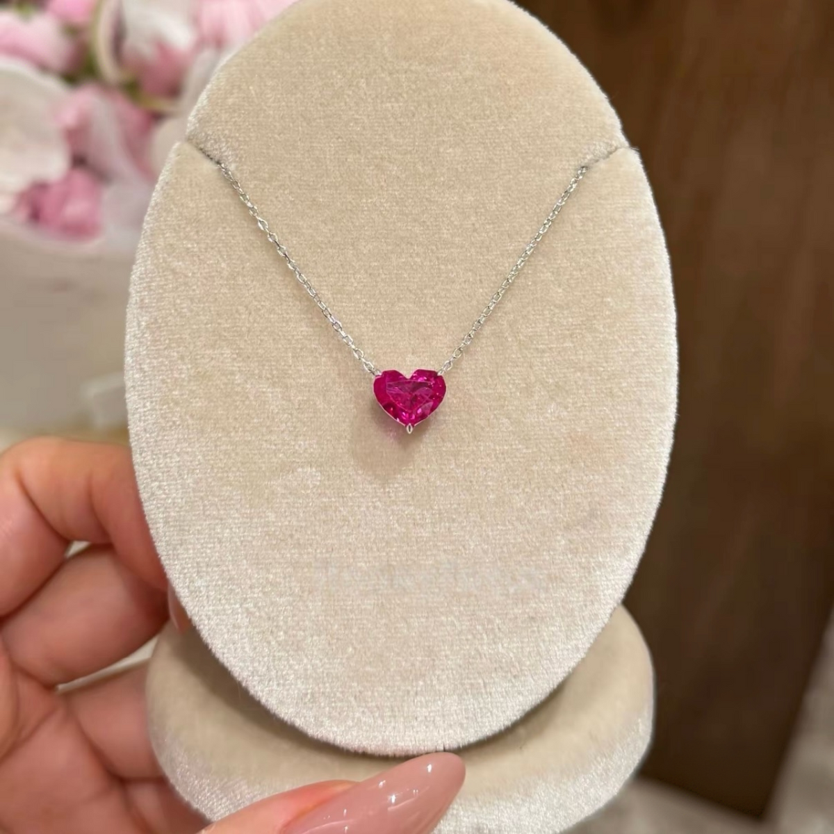Berry Heart Pendant Necklace