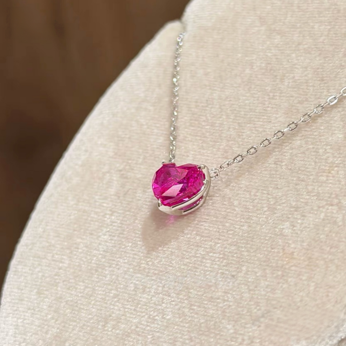 Berry Heart Pendant Necklace