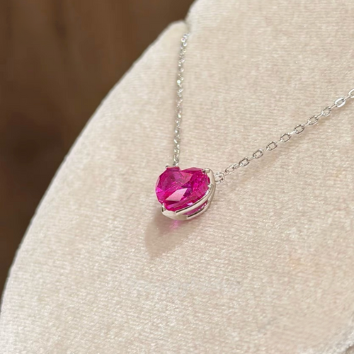 Berry Heart Pendant Necklace