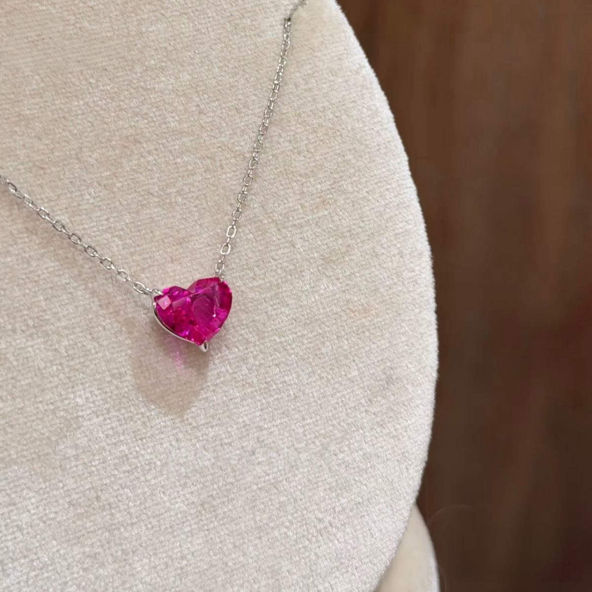 Berry Heart Pendant Necklace