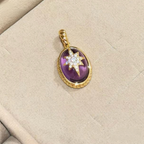 Purple Night Oracle Amethyst Pendant