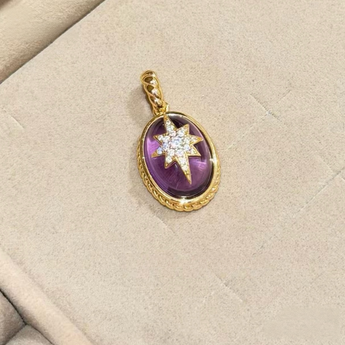 Purple Night Oracle Amethyst Pendant