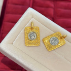 Gilded Relic Coin Pendant