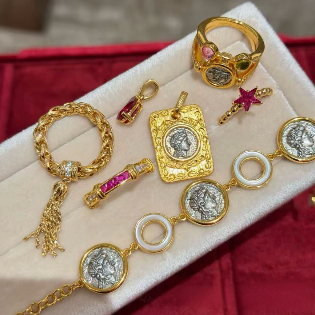 Gilded Relic Coin Pendant