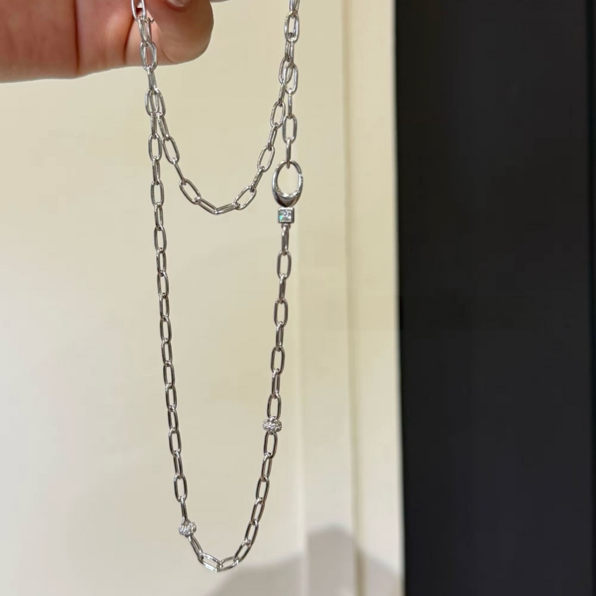 Silver Paperclip Chain