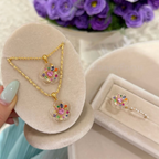 Candy Sparkle Crystal Flower Pendant
