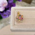 Candy Sparkle Crystal Flower Pendant