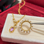 Violet Filigree Pendant