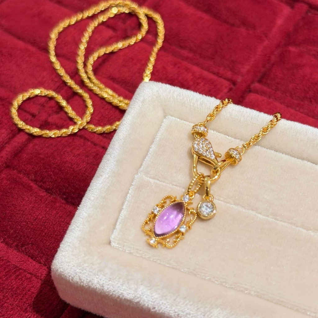 Violet Filigree Pendant