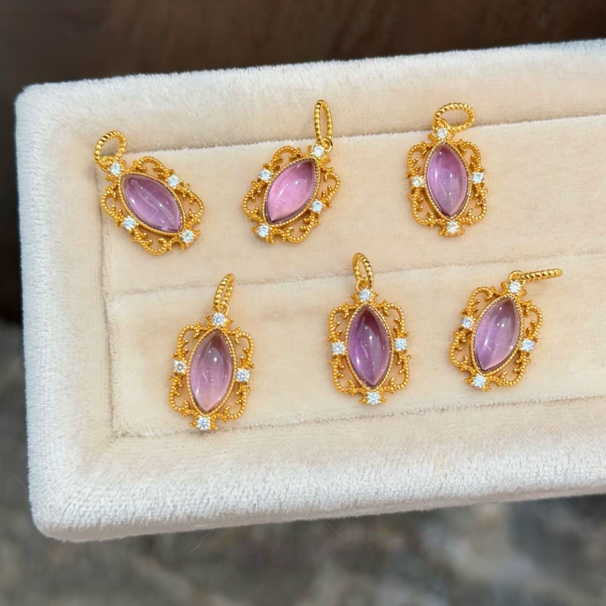 Violet Filigree Pendant